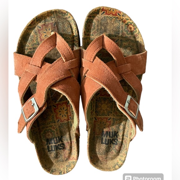 Muk Luks Shoes - MUK LUKS Women's Shayna Terra Turf Sandals-Camellia Size 9